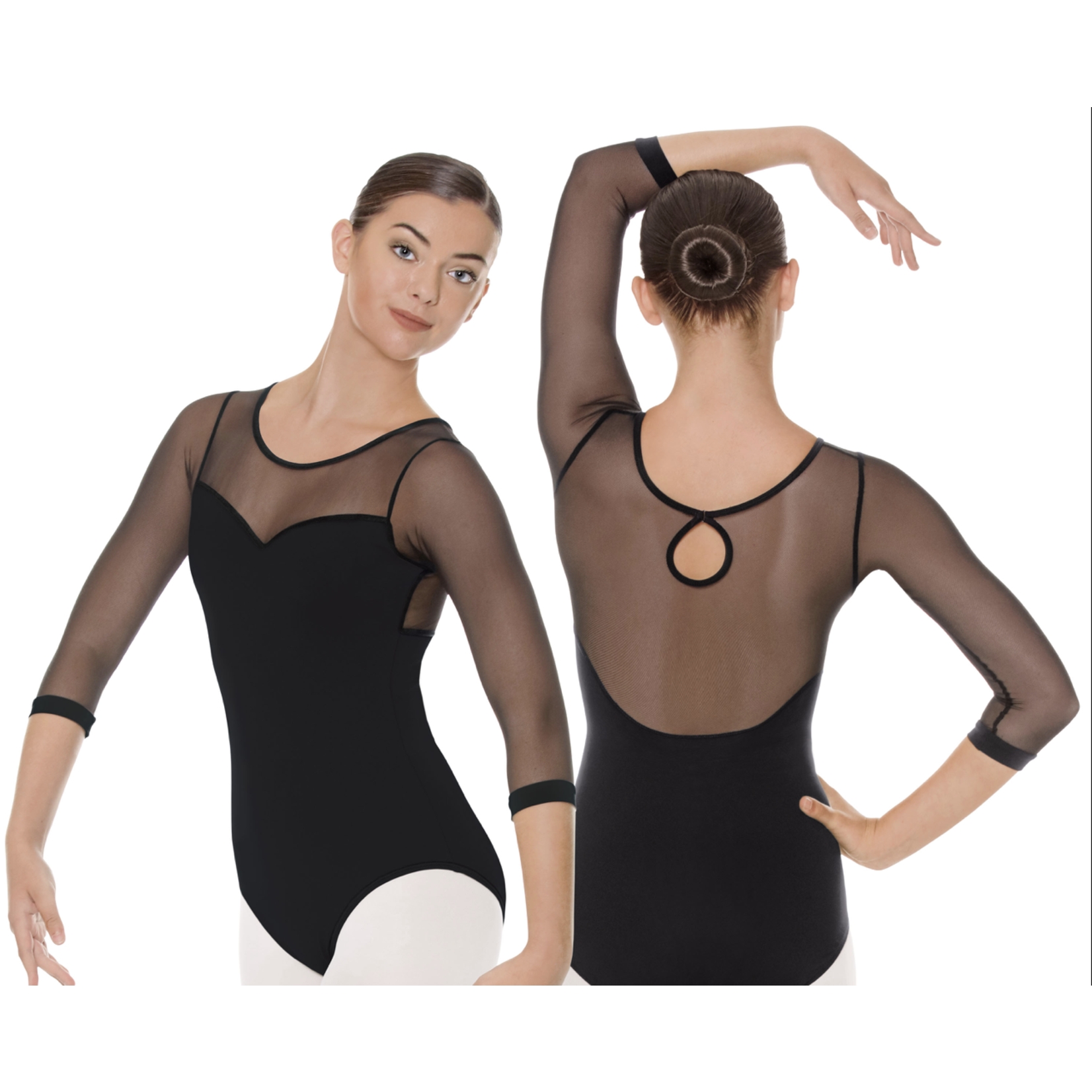 Eurotard 41592 silhouette mesh 3/4 leotard