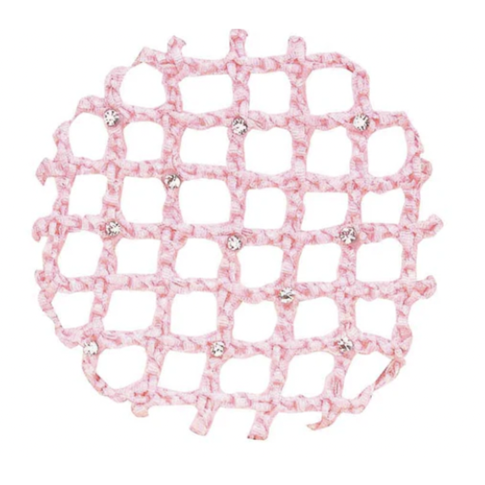 DanzNMotion by Danshuz 685- Rhinestone Bun Holder pink