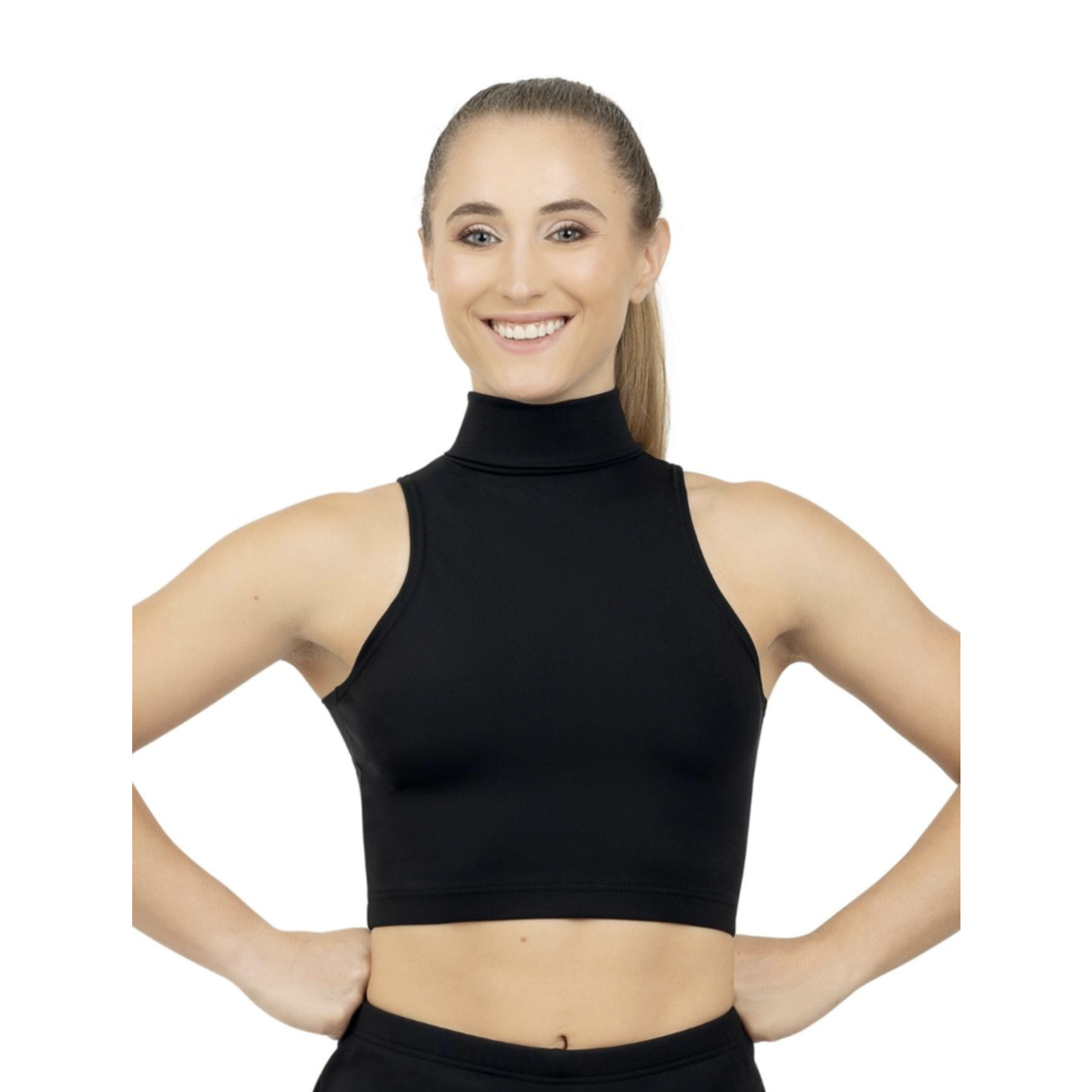 TB261W-Mock Neck Top