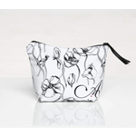 AW901PO w/Poppies B&W Makeup Bag