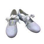 TrimFoot Co. T301- Girls Mary Jane Tap- WHT - 1.5