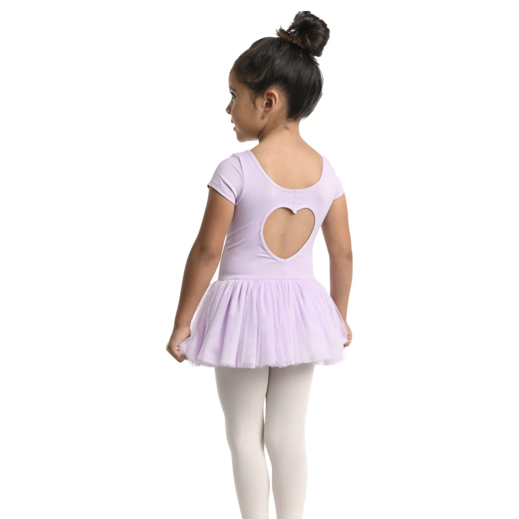 DanzNMotion by Danshuz 23209C Kids Penny Cap Sleeve Heart Dress