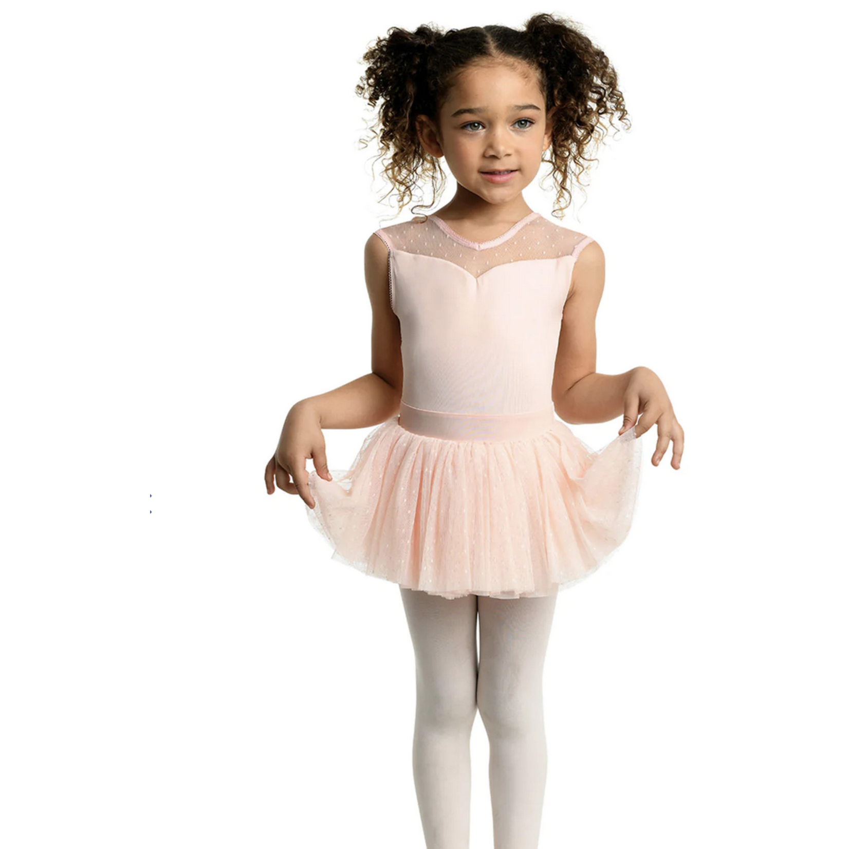 23201c Mesh Dot Dress