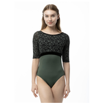 2567A Darling Bateau Neck 3/4 Sleeve Leotard