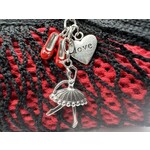 7Pointe Bag  -Red Shoes  Ballet Charm