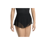 23402A Mesh Skirt Solid Color
