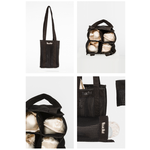DIV82 Honeycomb Pointe Shoe Bag BLACK/SALMON