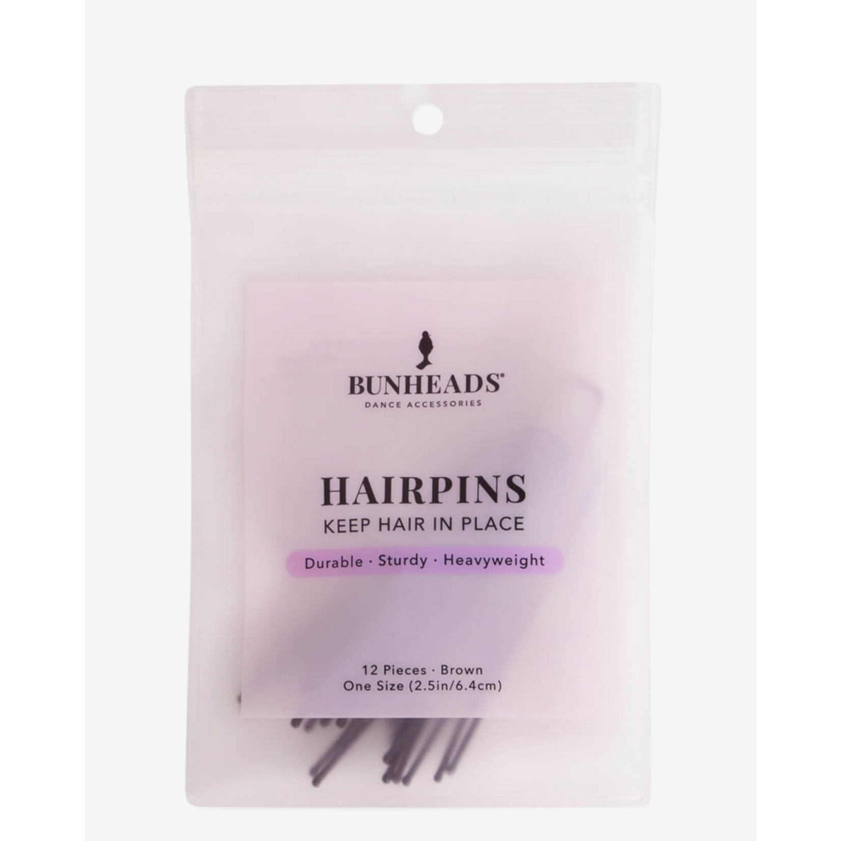 BH1712- 2.5" BLK Hairpins in Pouch