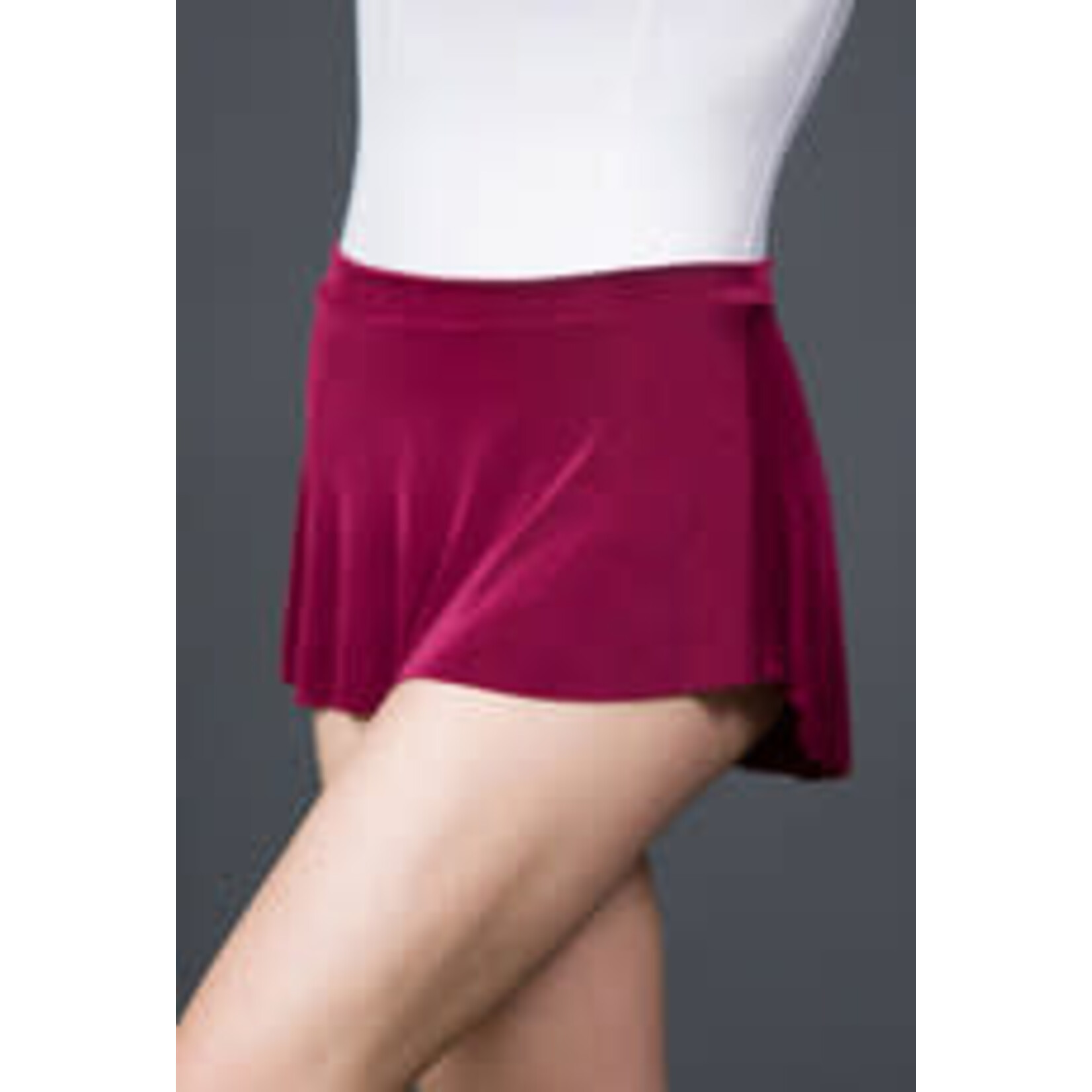 1006A- High Low Slinky Skirt