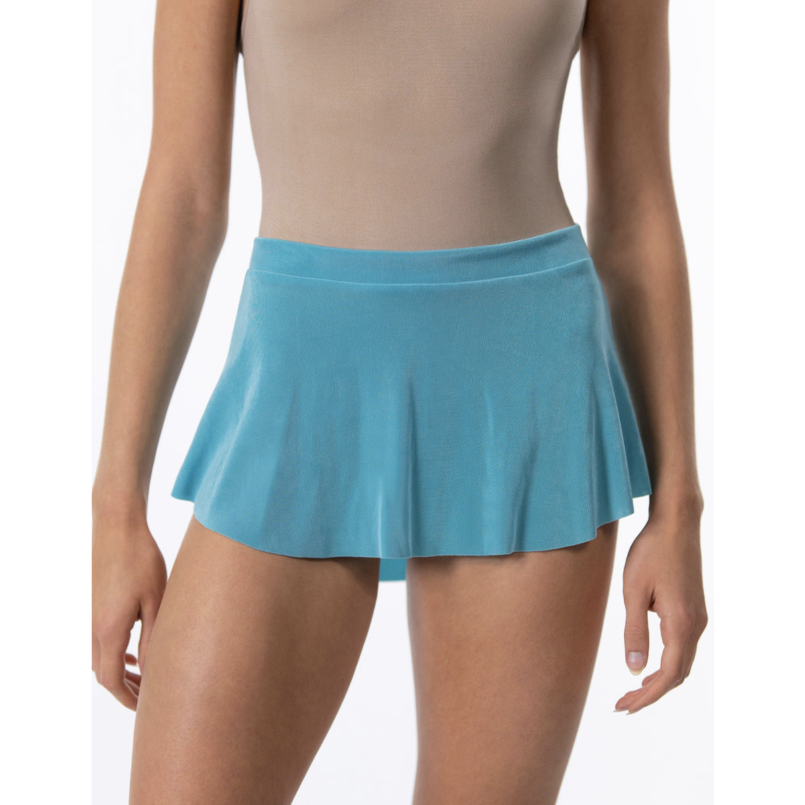 1006A- High Low Slinky Skirt