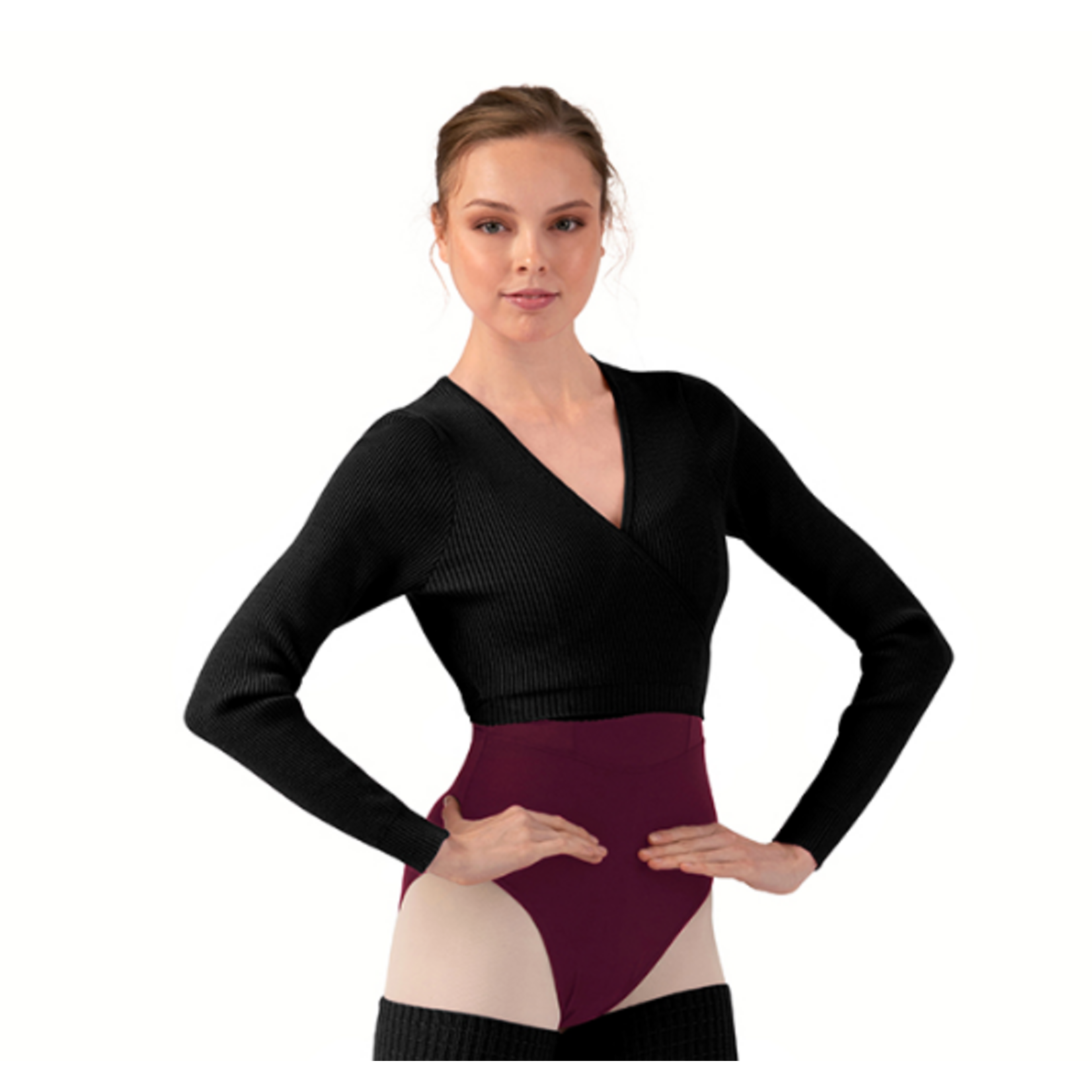 Z30018 Knit Wrap Sweater