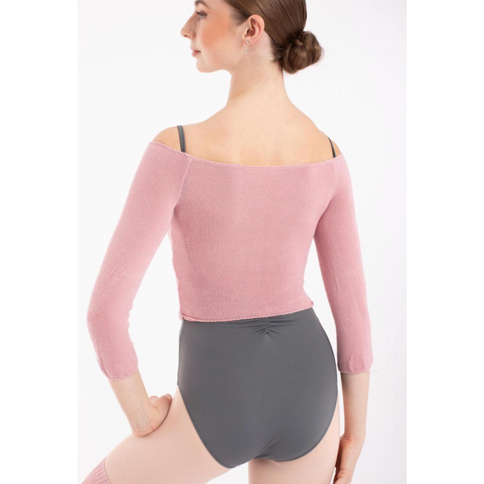 Donatella 3/4 Sleeve Cropped Sweater