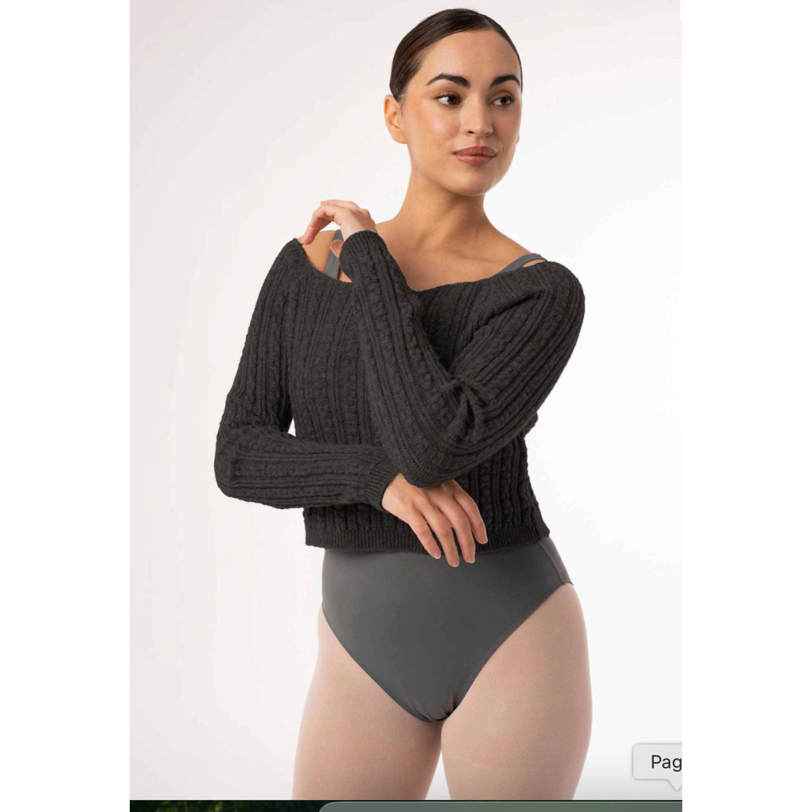 Fedora Cropped Long Sleeve Sweater