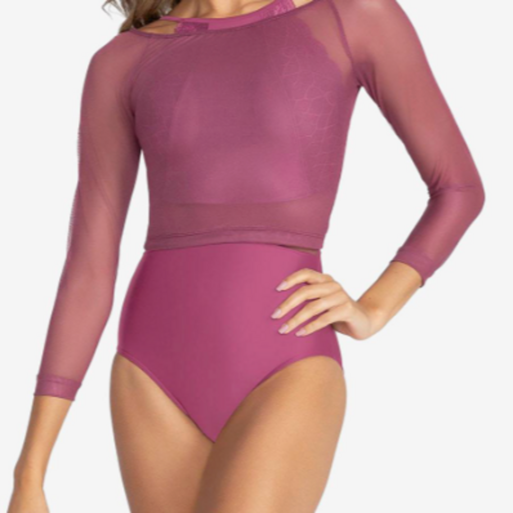 So Danca RDE2732 - Maayan Boatneck Mesh Top