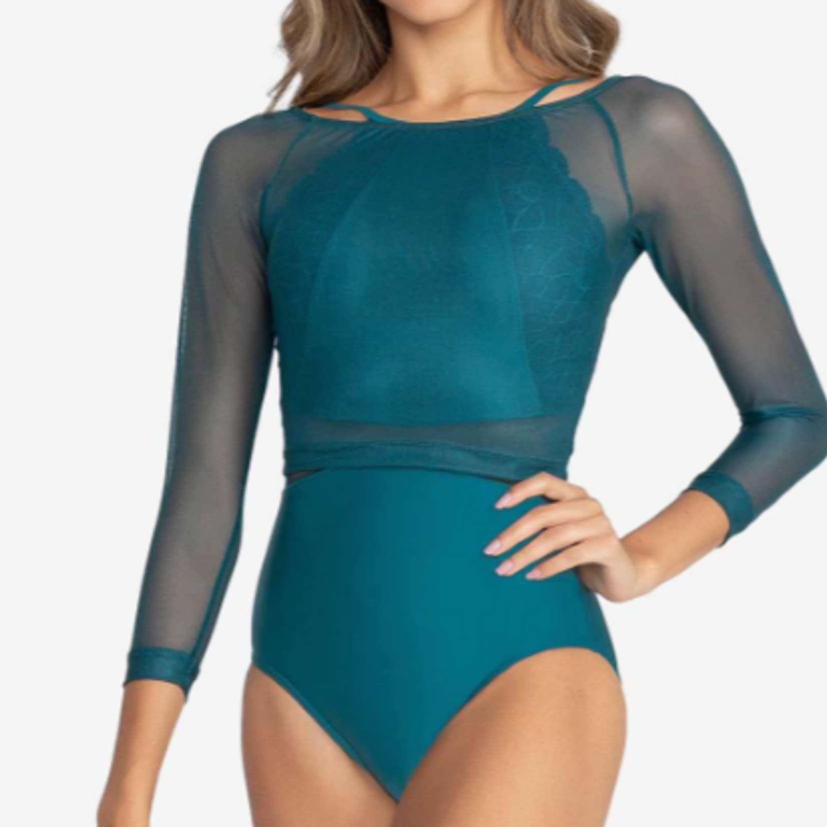 So Danca RDE2732 - Maayan Boatneck Mesh Top