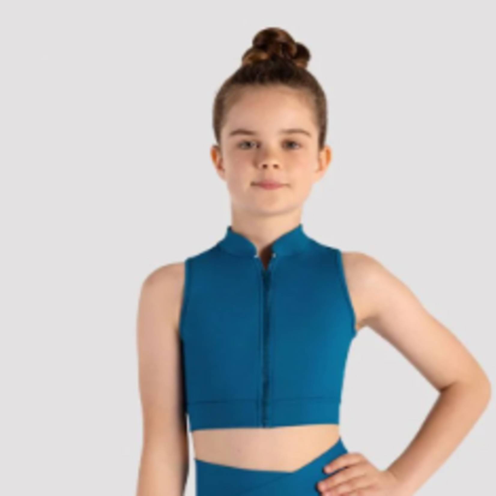 Bloch, Mirella CZ8465 Weave Zip Crop Top