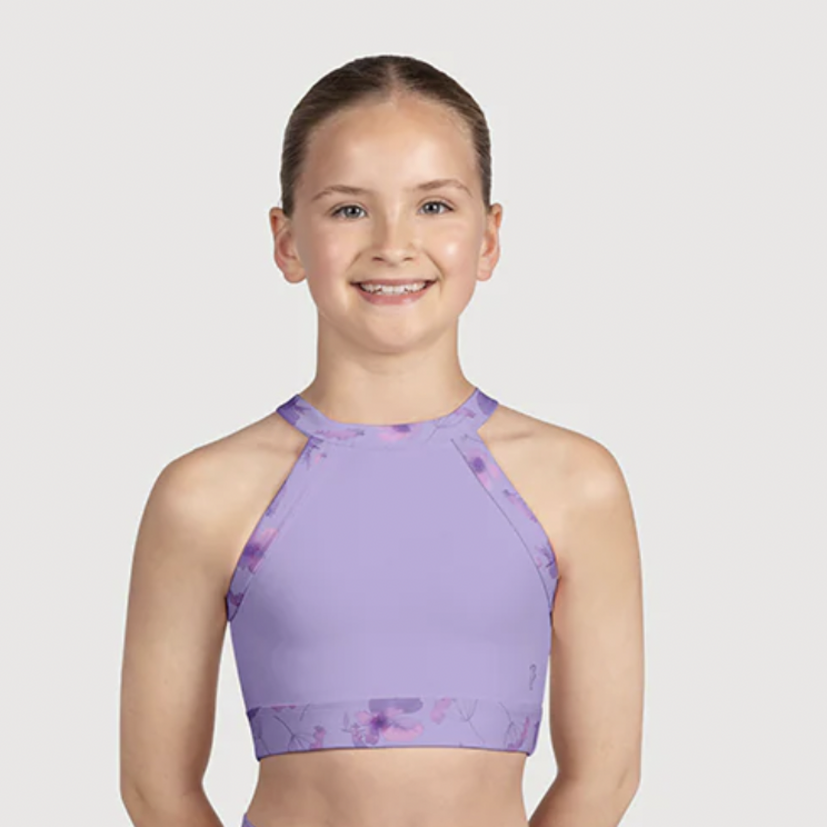 Bloch Child High Neck Crop Top CZ5265
