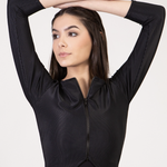 Suffolk 4025A Contour Zip Front 3/4 Sleeve Adult top