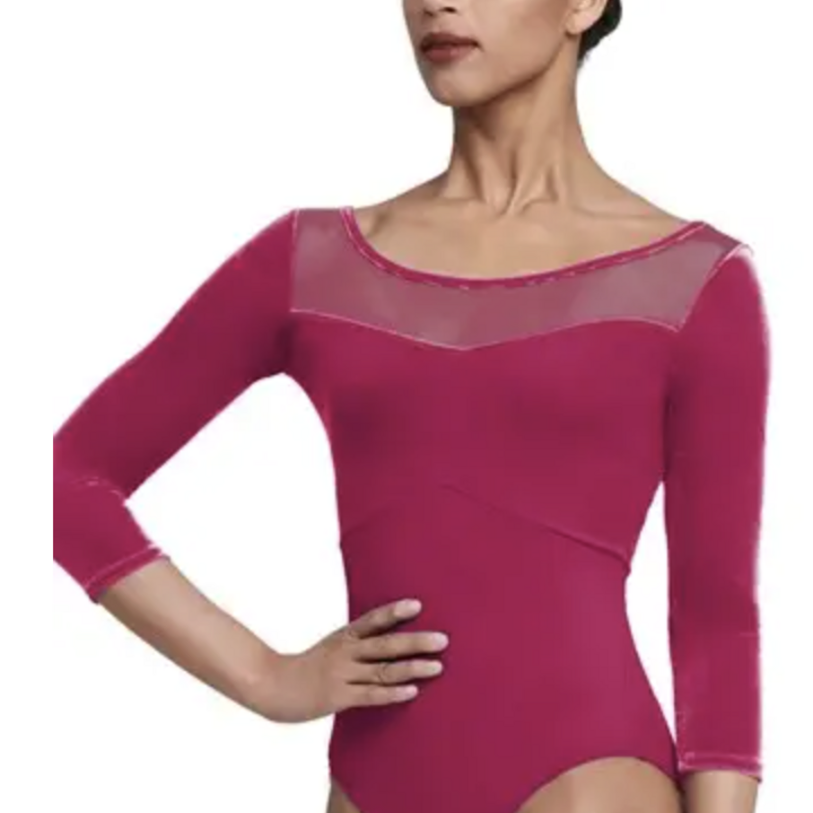 Bloch, Mirella L5236 Scoop Nk 3/4 Slv Leo