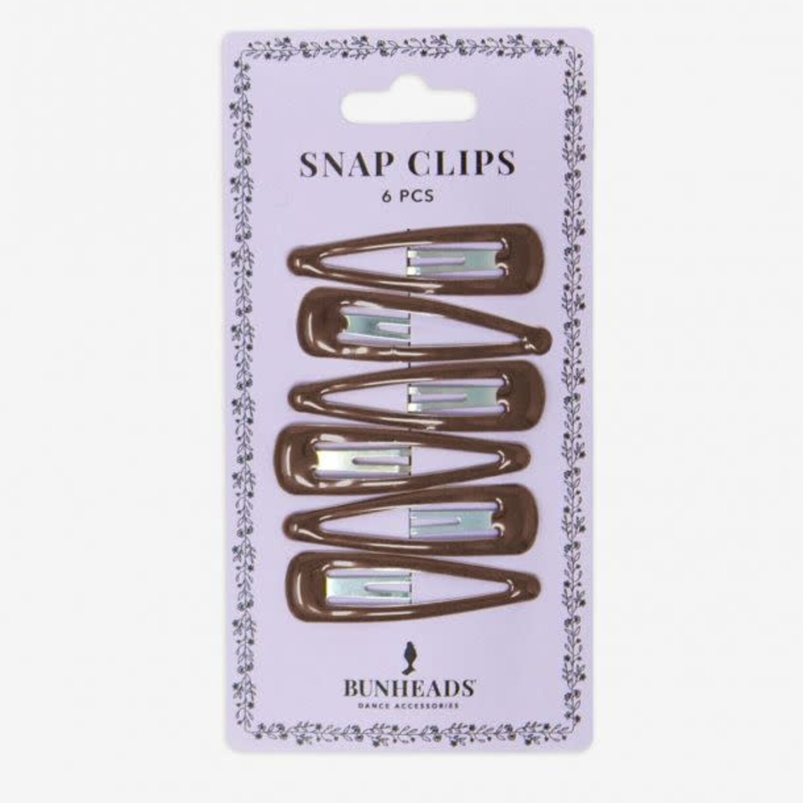 Capezio & Bunheads BH1514 - Snap Clips - DARK BROWN