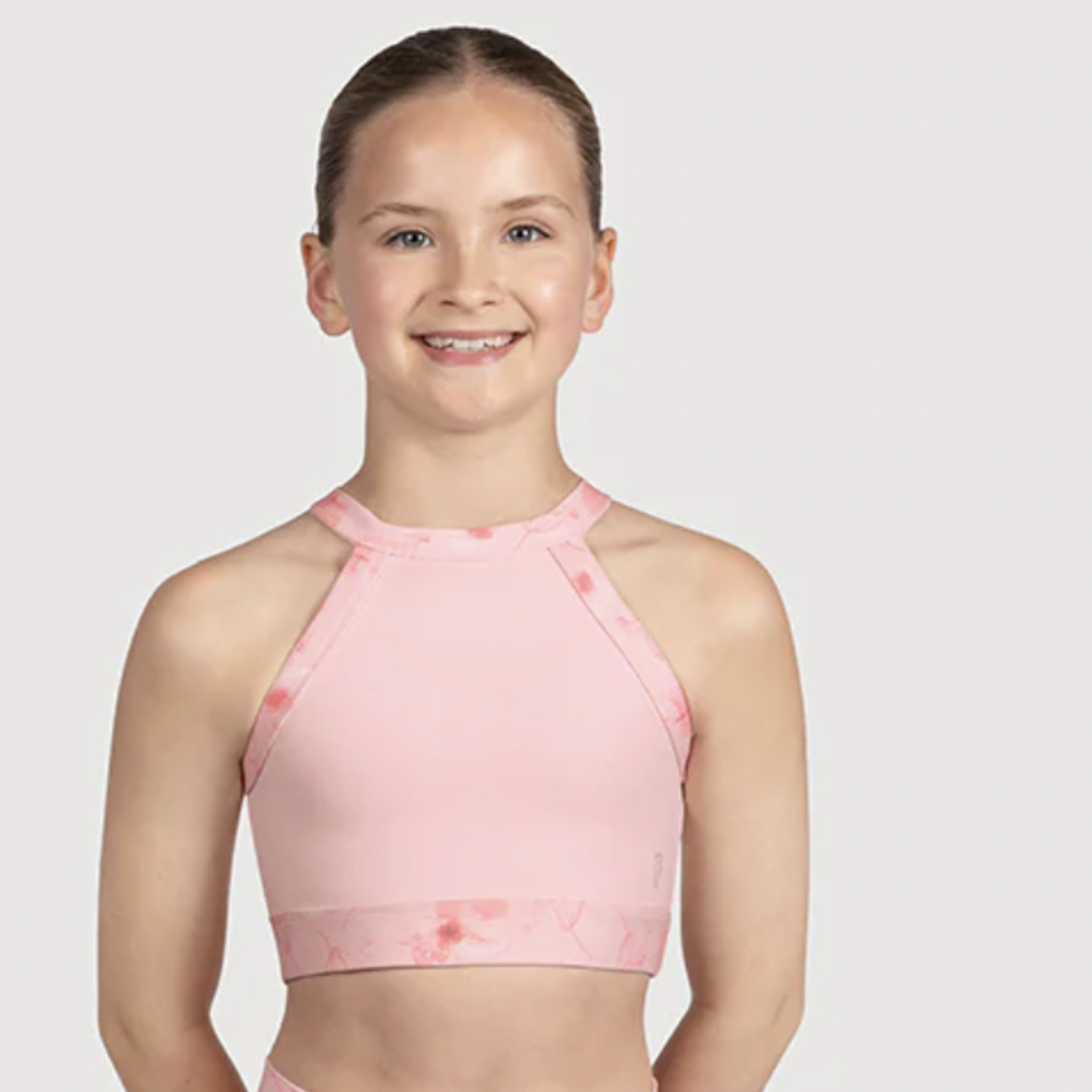 Bloch Child High Neck Crop Top CZ5265