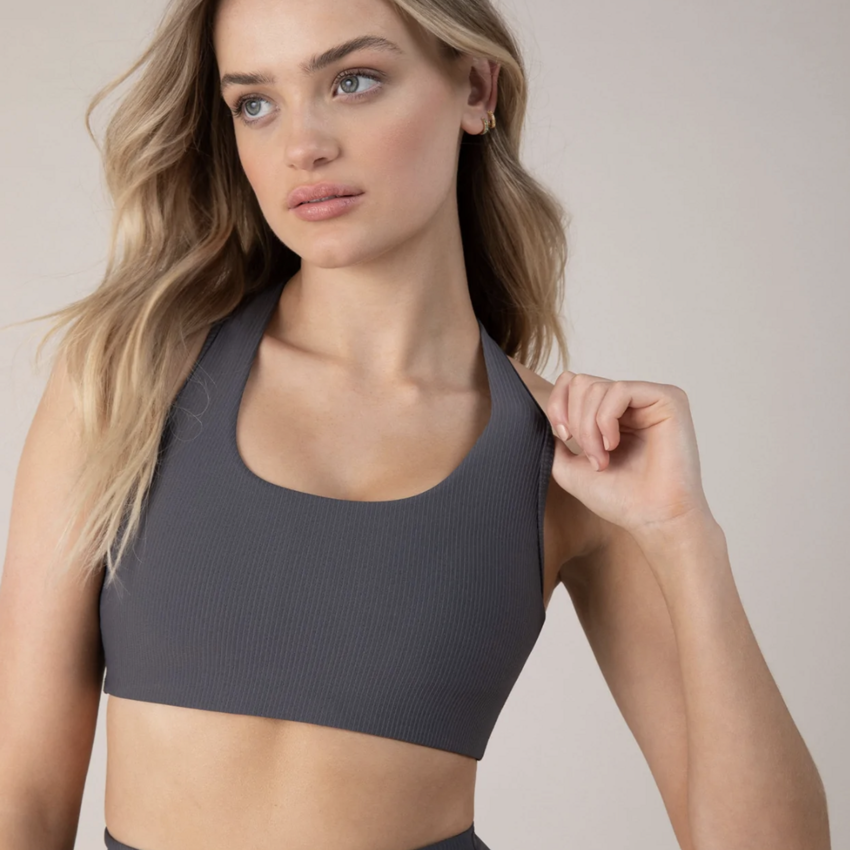 Bloch, Mirella ZCO1904 Ribbed Racer Back Bra Top