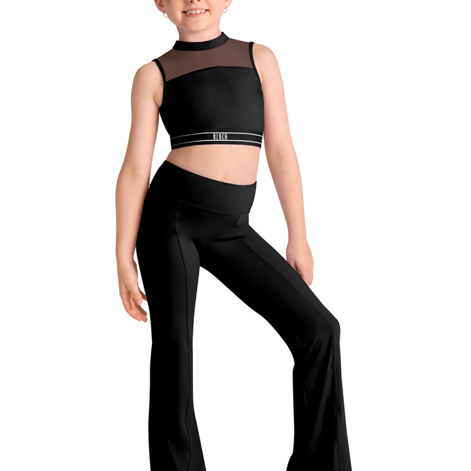 Bloch, Mirella CZ30028 Mesh Panel Crop Top