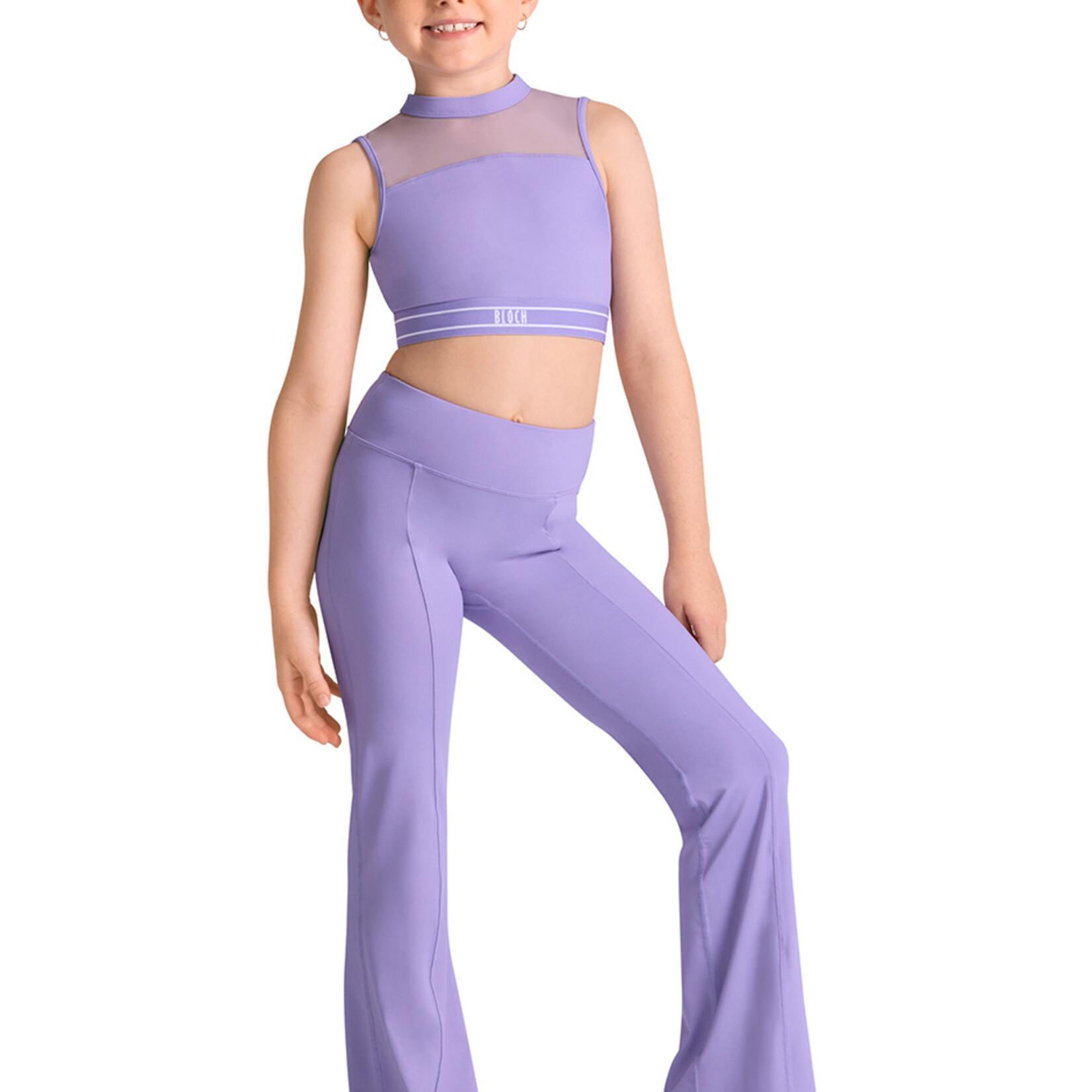 Bloch, Mirella CZ30028 Mesh Panel Crop Top