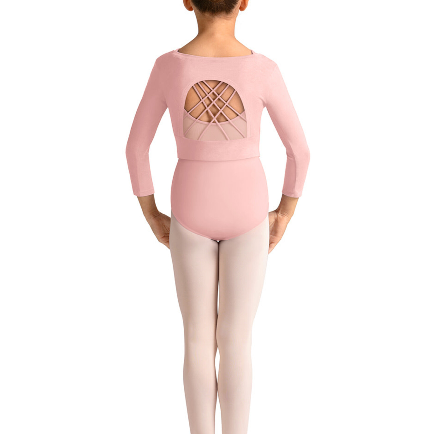 Bloch, Mirella M30011C - 3/4 Sleeve Open Bck Top