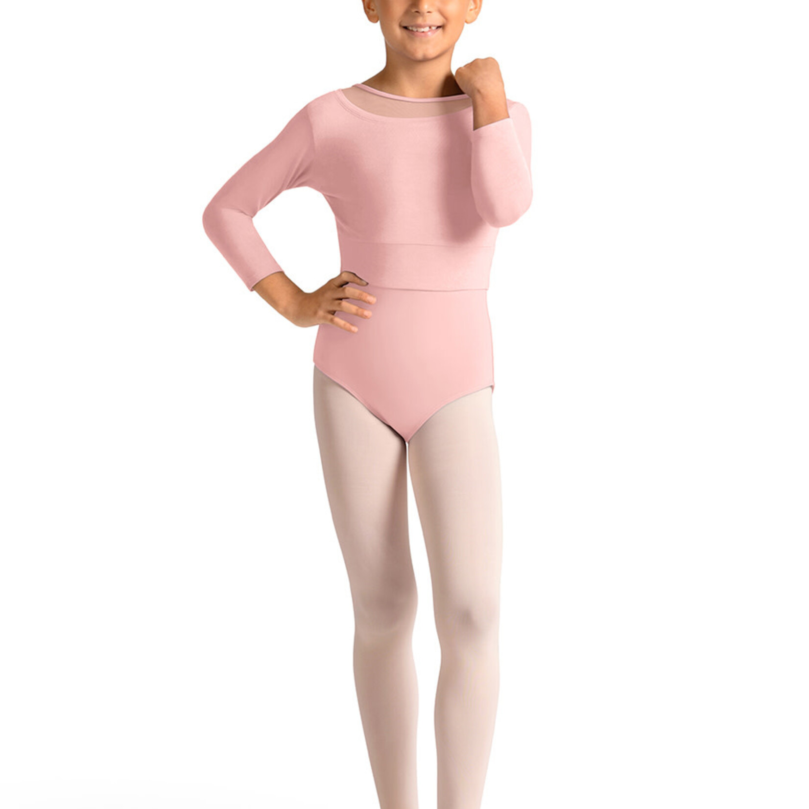 Bloch, Mirella M30011C - 3/4 Sleeve Open Bck Top