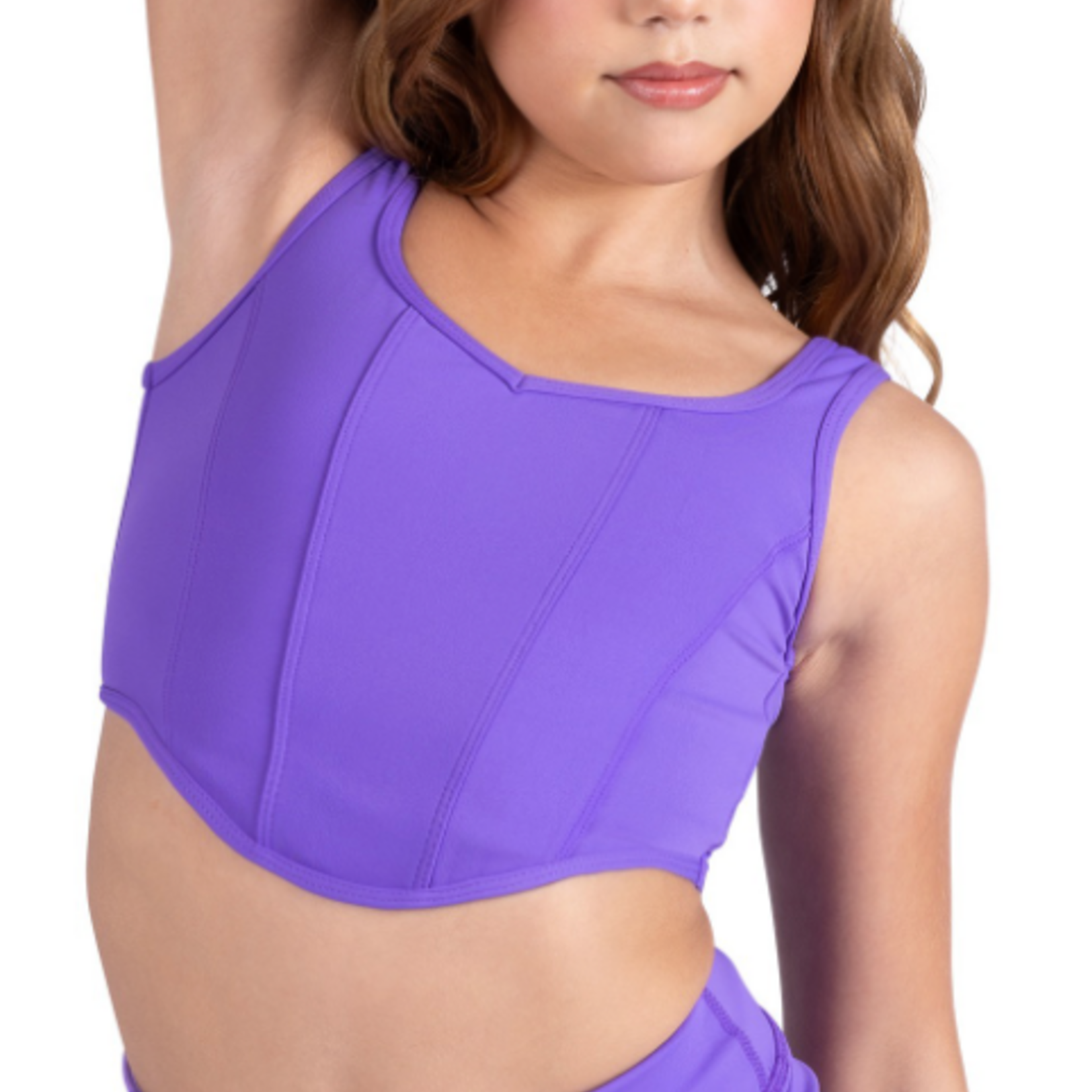 DanzNMotion by Danshuz 26305C - D Reid Girls Corset Style Tank