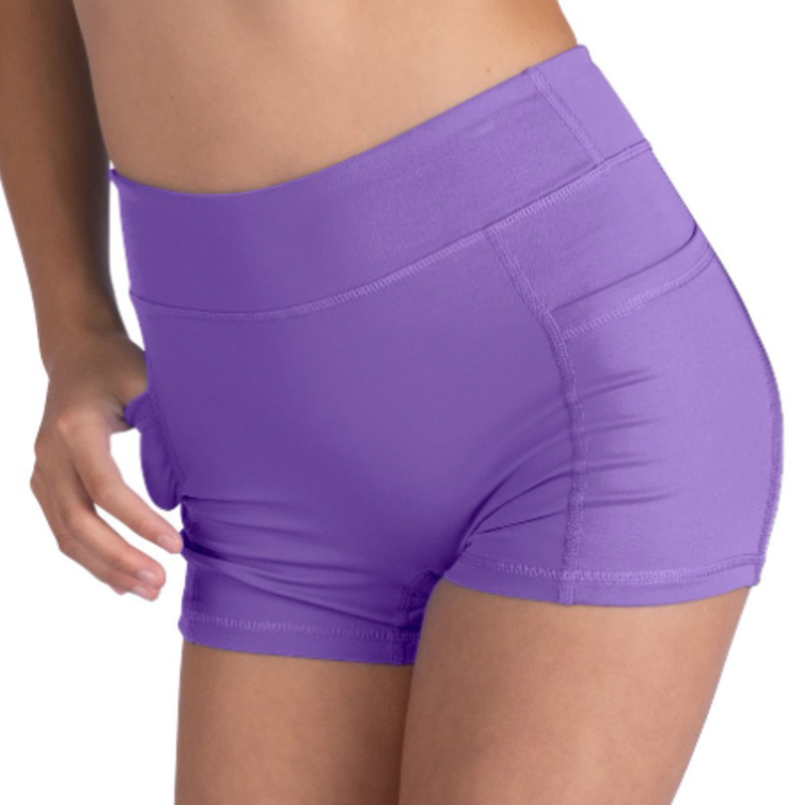 DanzNMotion by Danshuz 26402 - Parker Girls High Waist Pocket Short