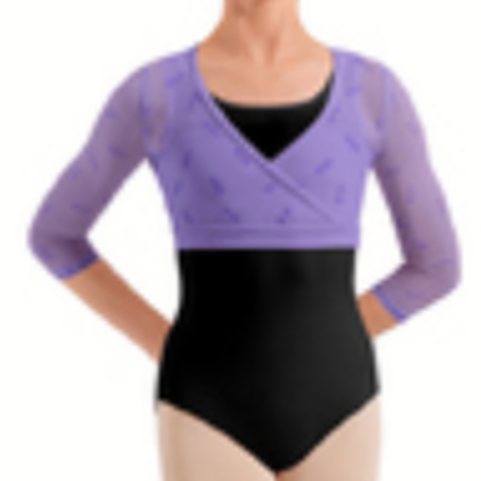 Bloch CZ30035 - 3/4 Slv Wrap Top
