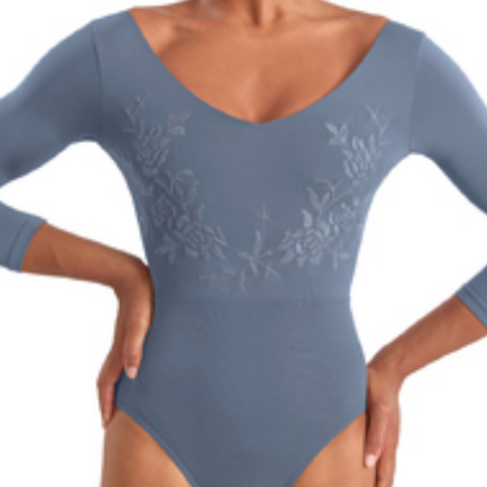 Bloch M60003LM - V Neck 3/4 Slv Leo