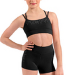 Bloch M30021C - Double Strap Crop Top