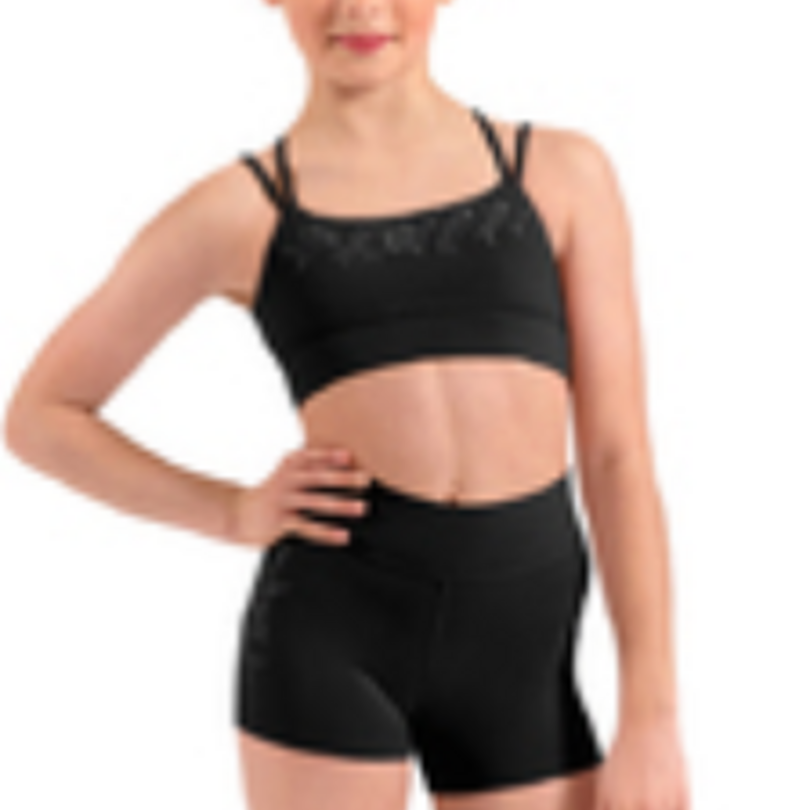 Bloch M30021C - Double Strap Crop Top