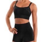 Bloch M90007L - Emb Hi Waist Shorts