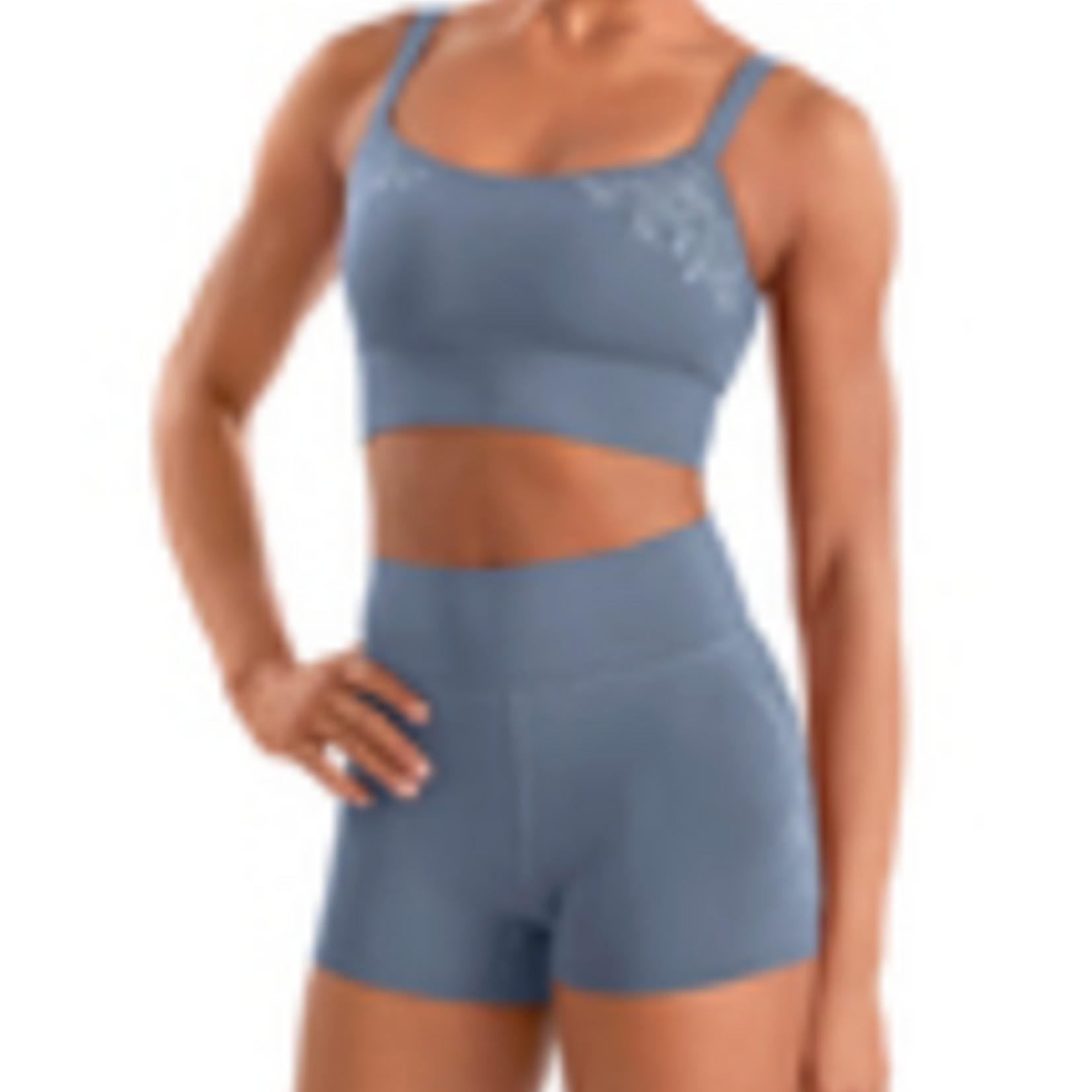 Bloch M90007L - Emb Hi Waist Shorts
