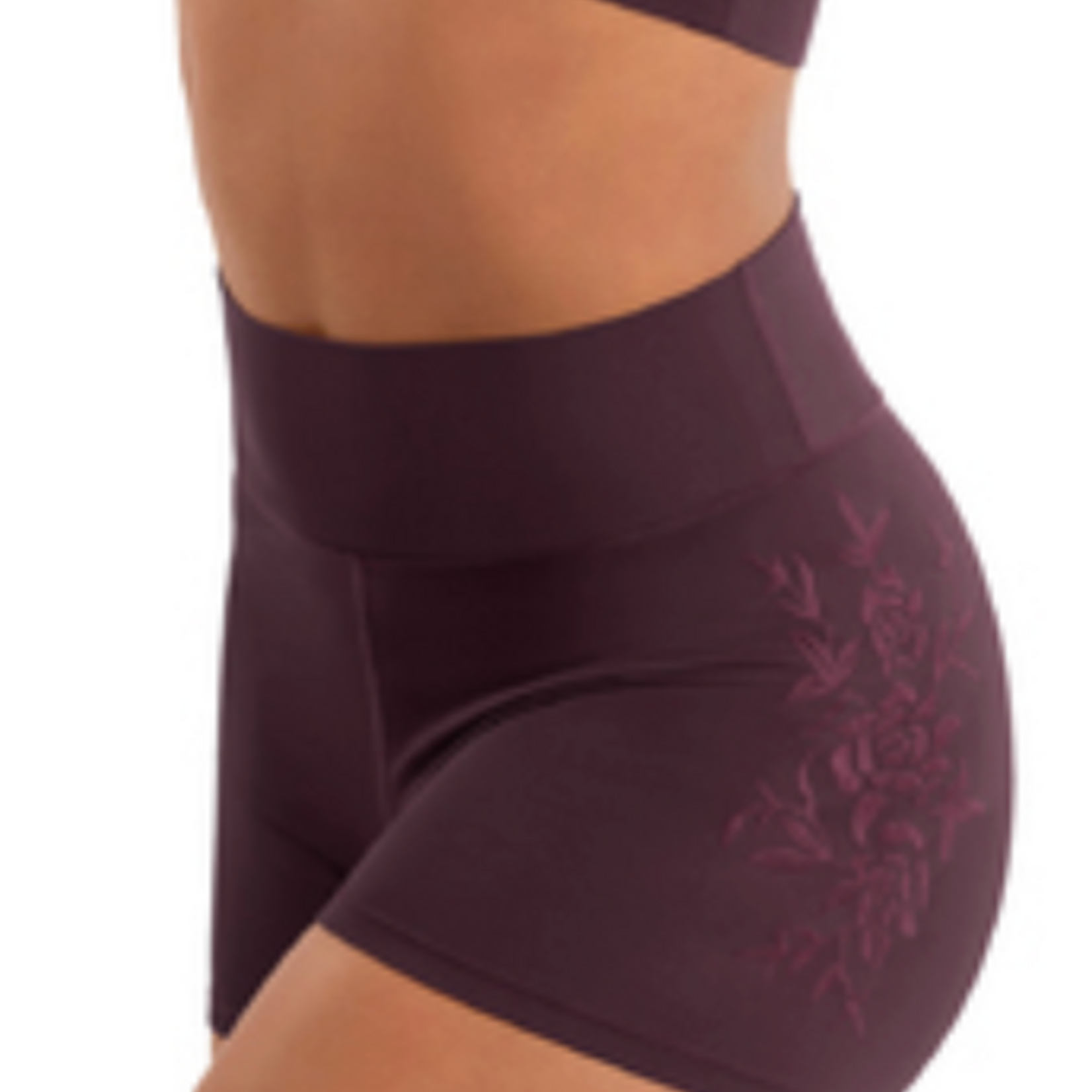 Bloch M90007L - Emb Hi Waist Shorts