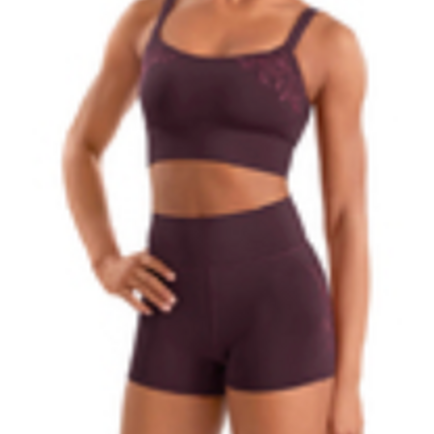 Bloch M90007L - Emb Hi Waist Shorts