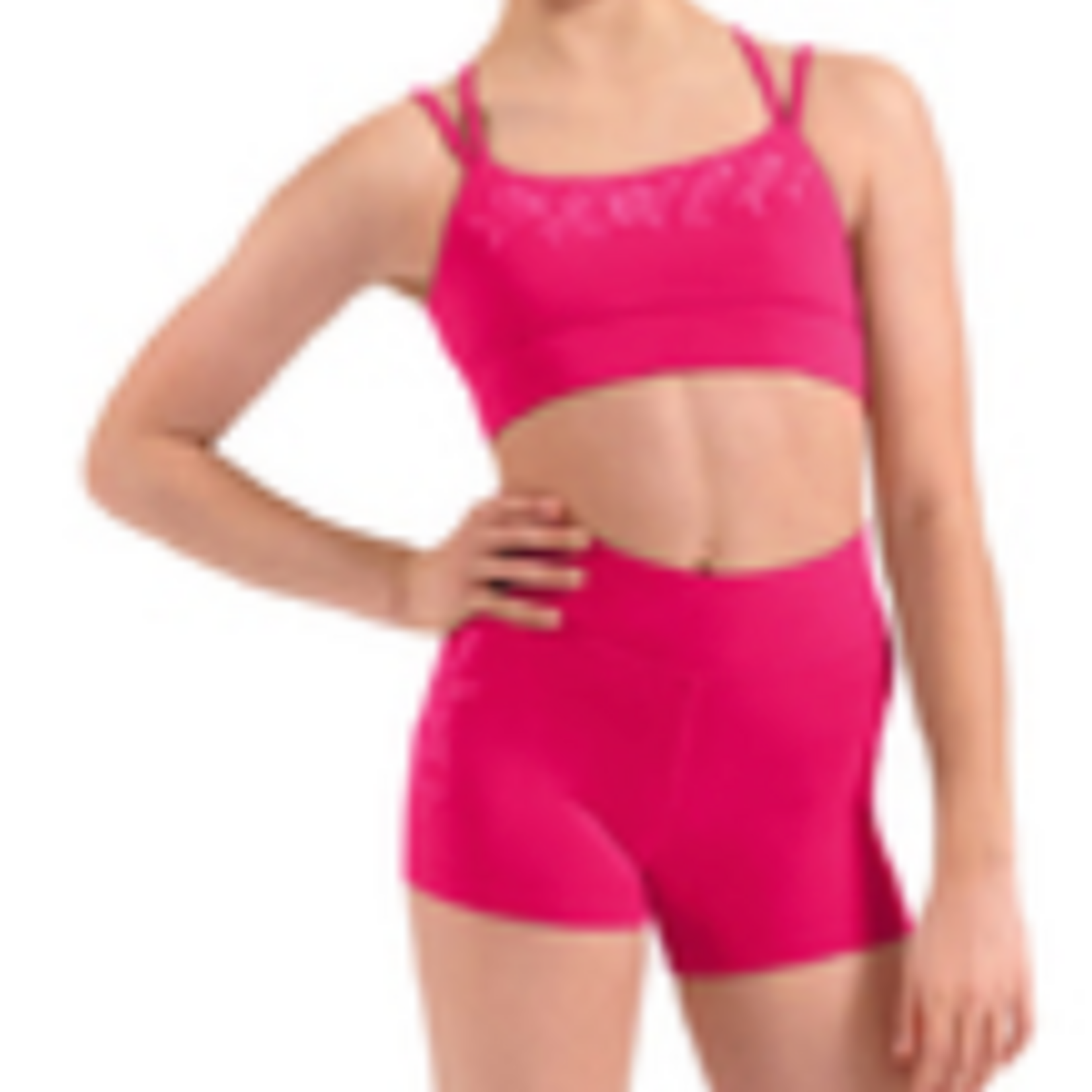 Bloch M90009C - Emb Hi Waist Shorts