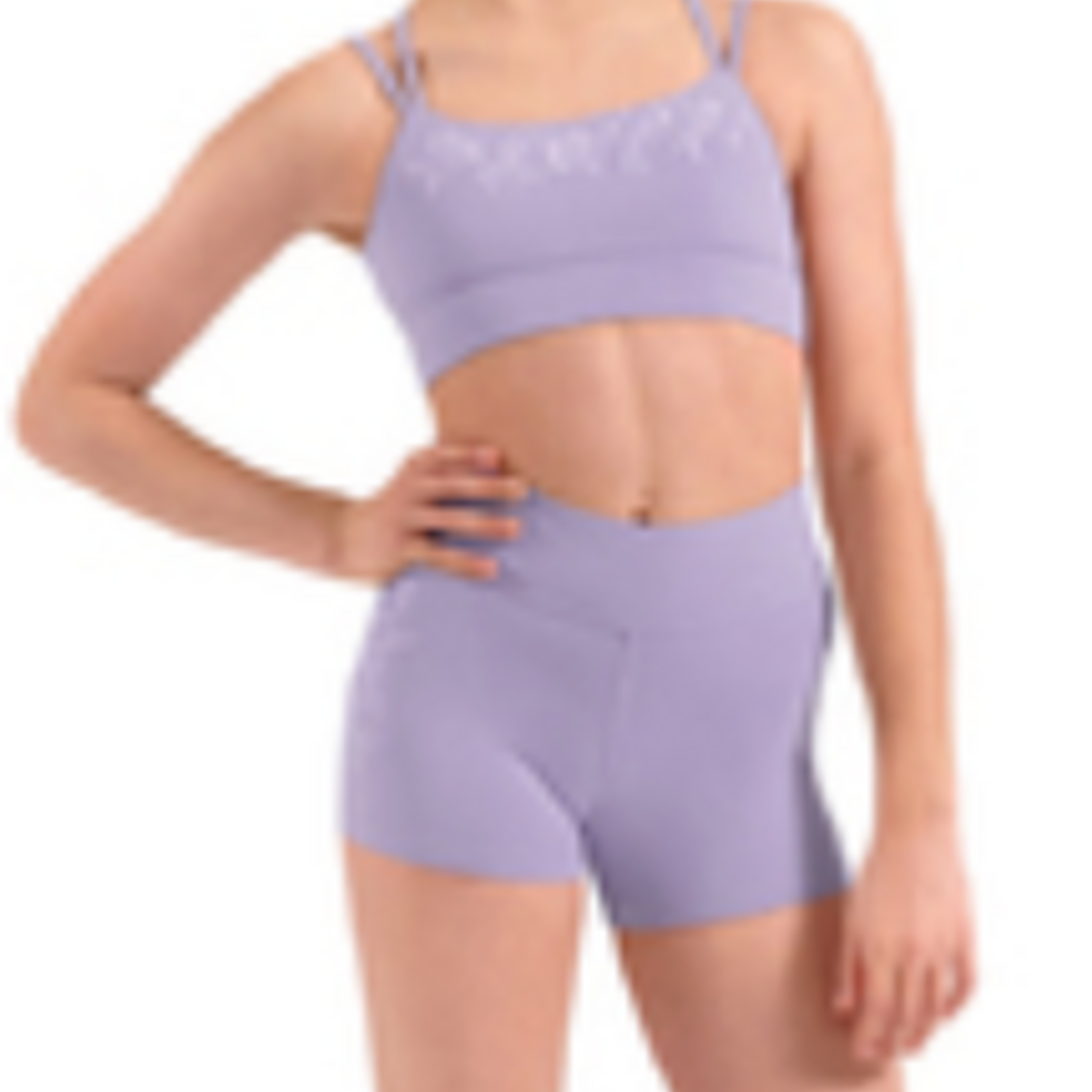 Bloch M90009C - Emb Hi Waist Shorts