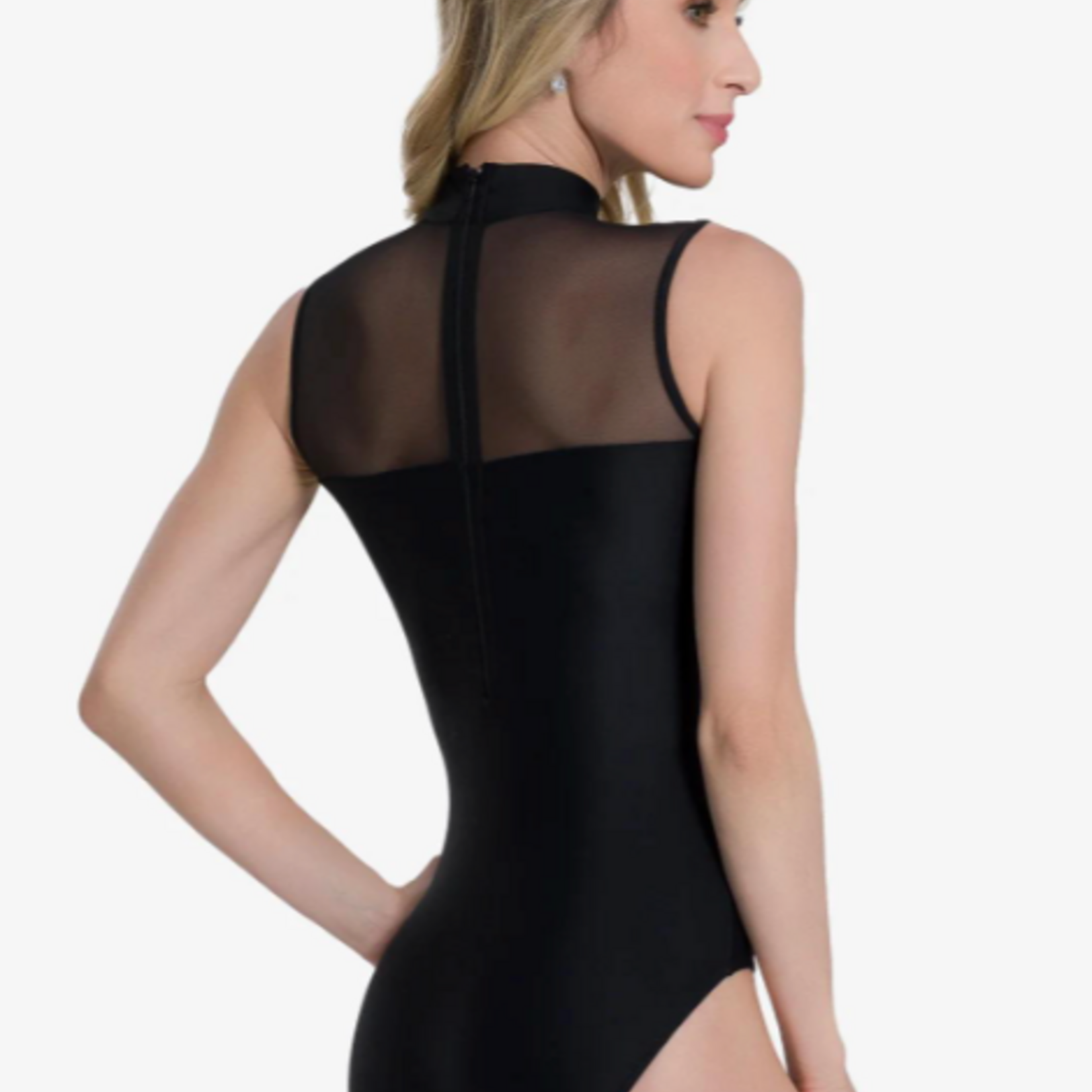 So Danca BY108 - Val Sleeveless Mock Neck Leo