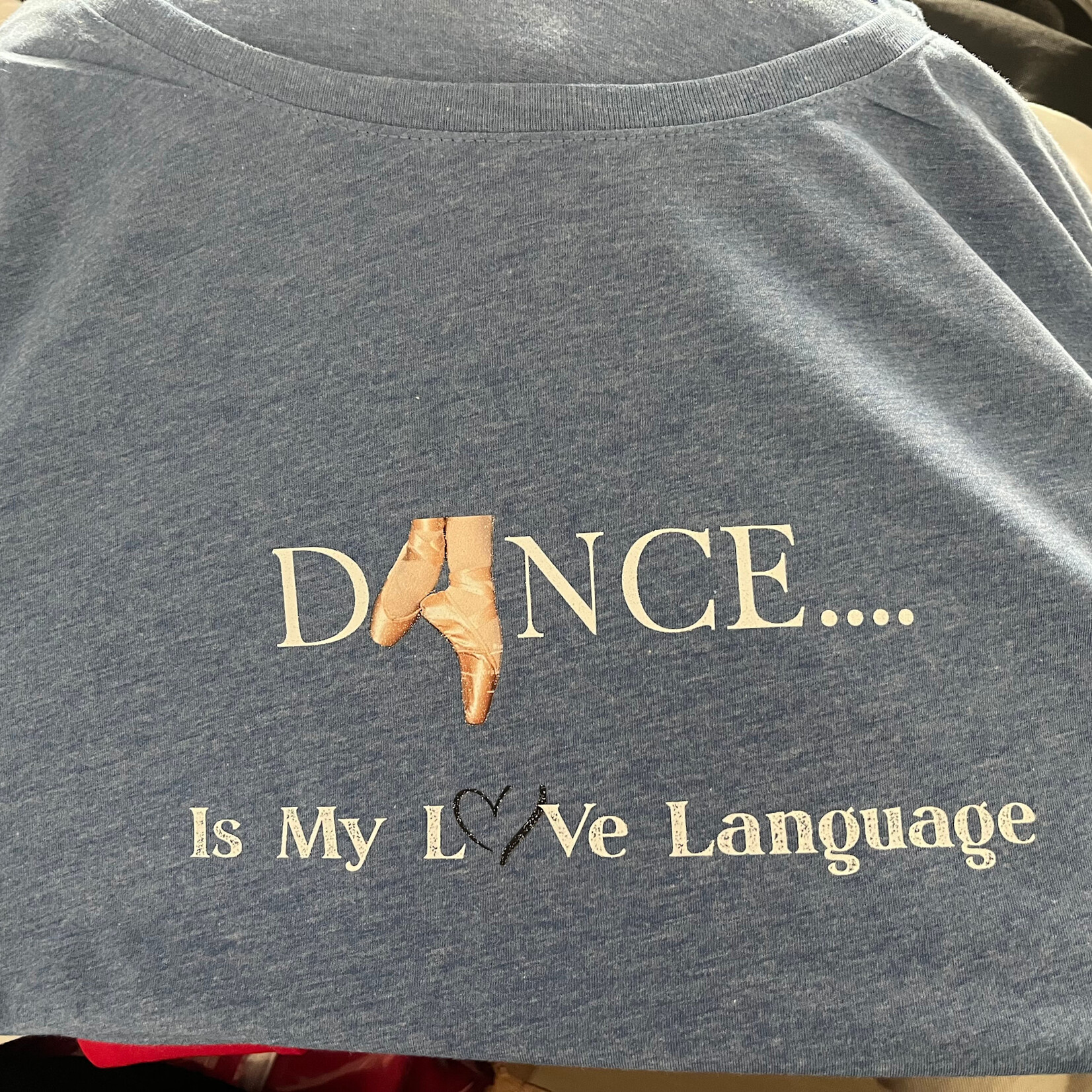 PersonalizedByMaybel Dance Is My Love Language Off Shoulder T-shirt