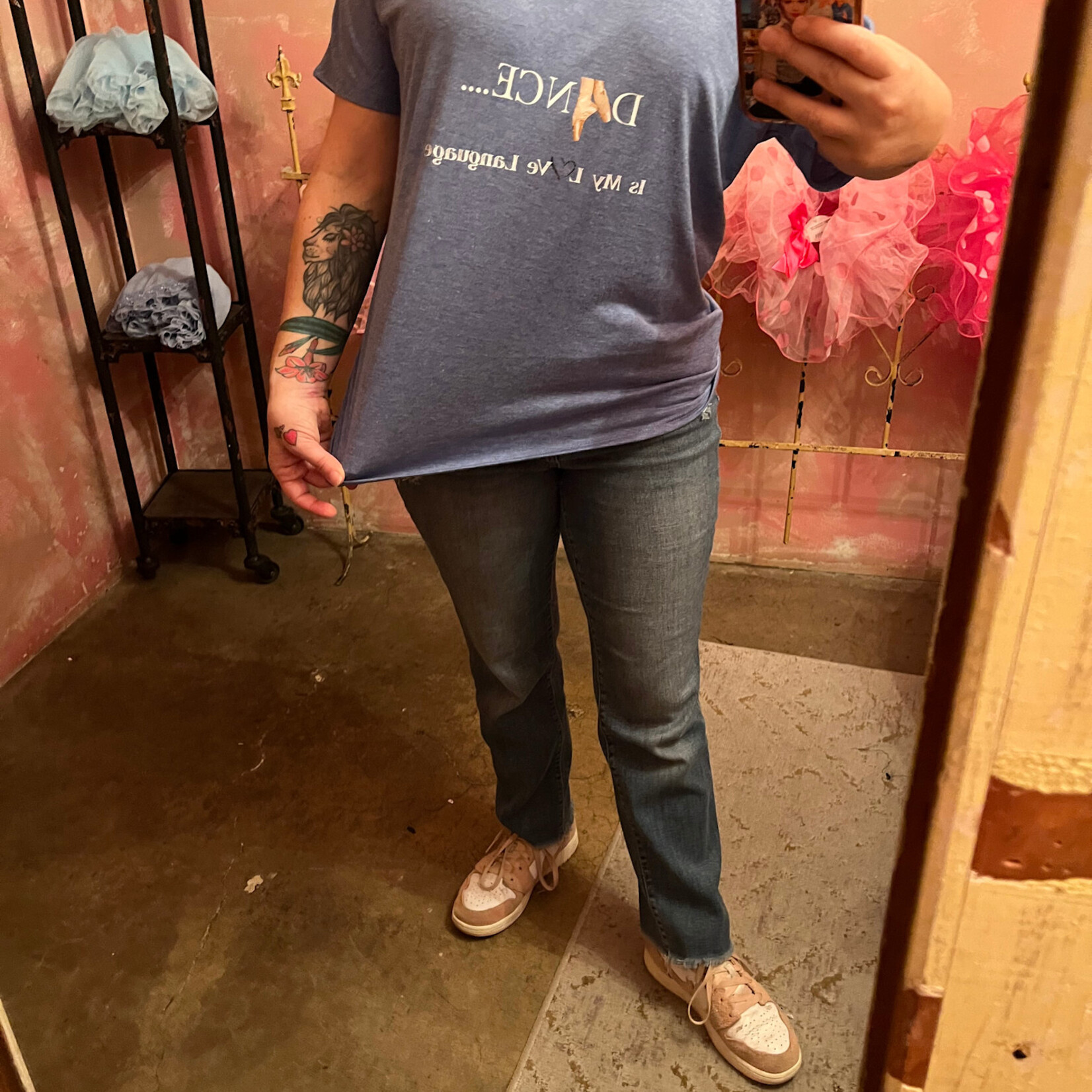 PersonalizedByMaybel Dance Is My Love Language Off Shoulder T-shirt
