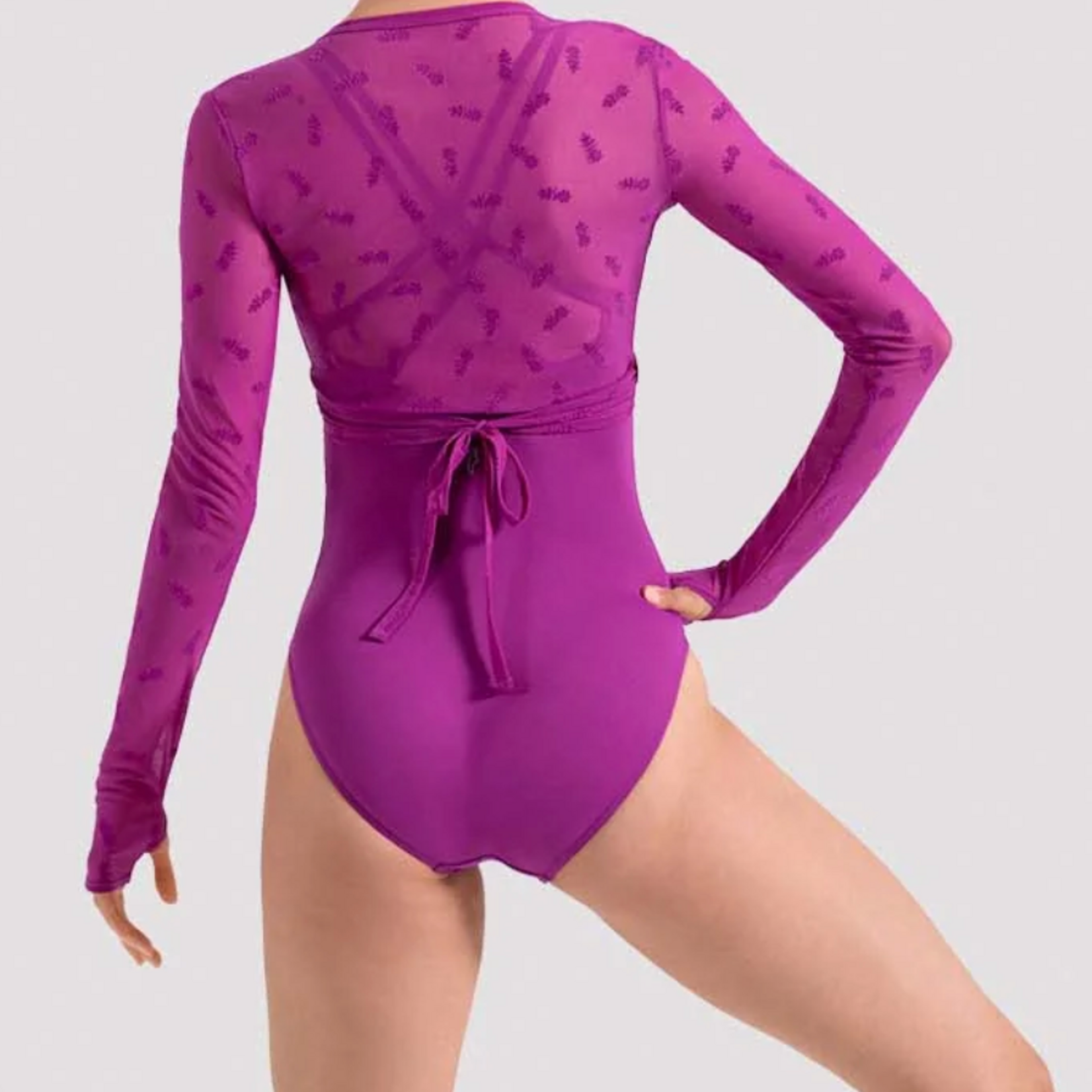 Bloch, Mirella Z30030 - Luna Floral Long Sleeve Wrap Top