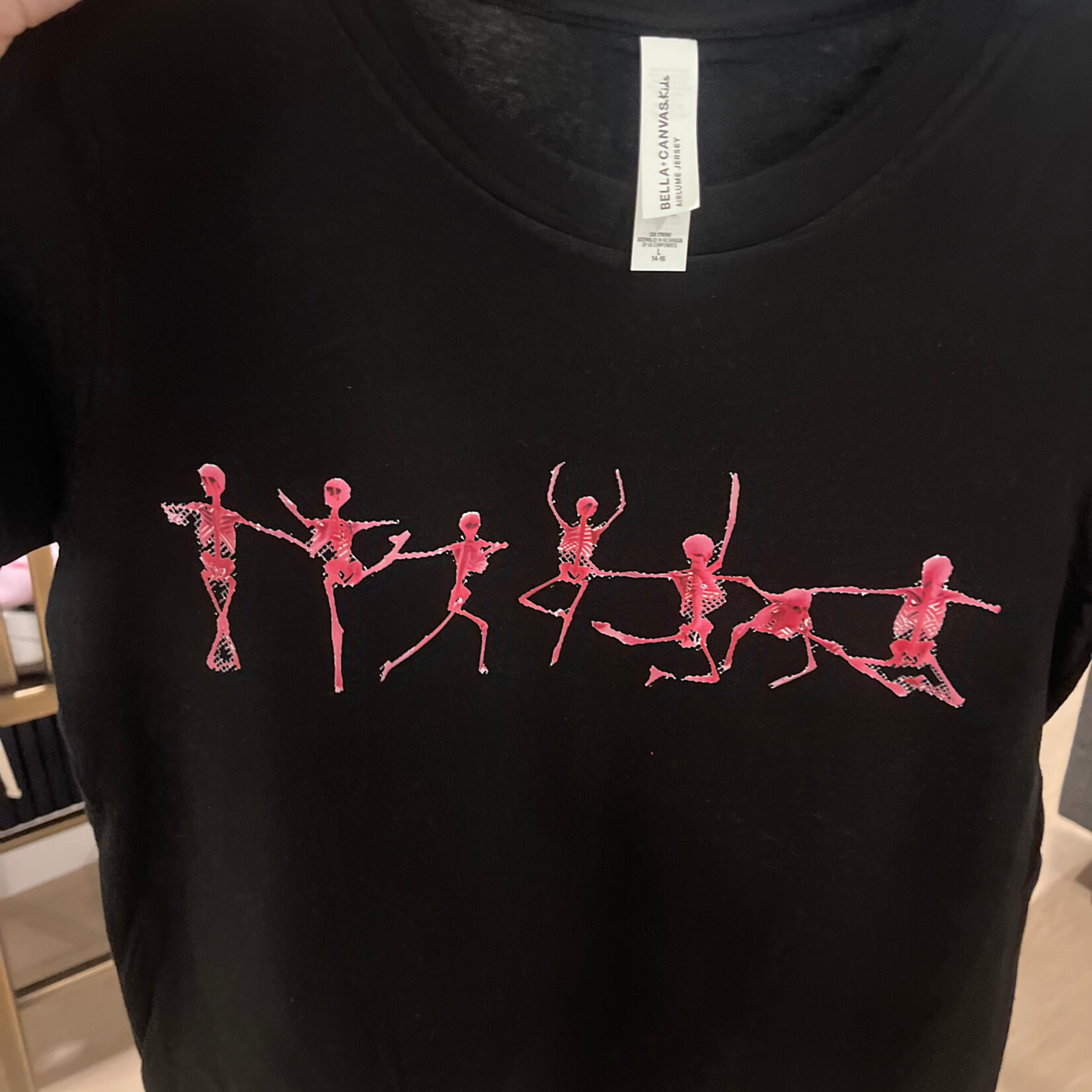 PersonalizedByMaybel GLOW IN THE DARK SKELETON DANCERS T-SHIRT