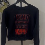 PersonalizedByMaybel Dead Pointe Shoe Society Cropped Sweatshirt