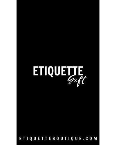 Etiquette E Gift Card