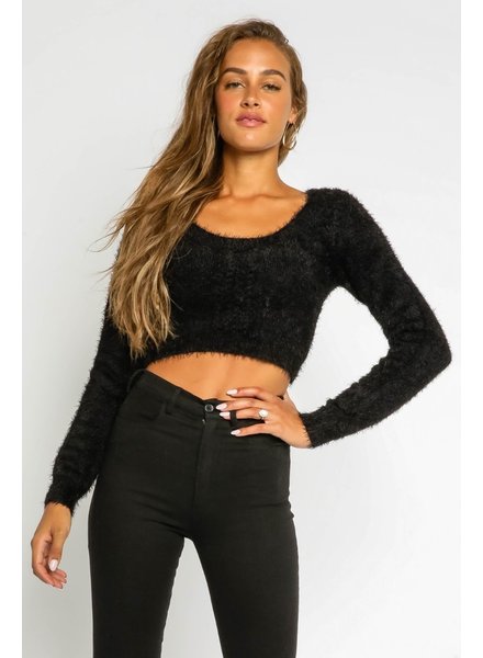 All Warm And Fuzzy Cropped Sweater